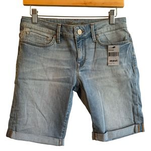 Women’s Mavi Karly Mid Wash Bermuda Shorts Size 27 NWT